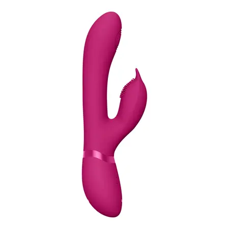 Aimi Pulse Wave F1 Rabbit vibrator roze - trostruki motor, vodootporan, silikon