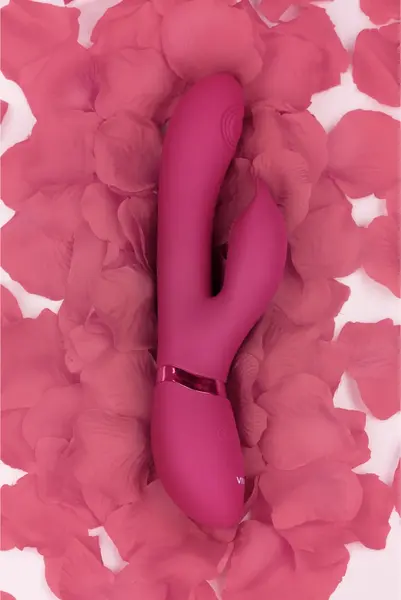 Aimi Pulse Wave F1 Rabbit vibrator roze - trostruki motor, vodootporan, silikon