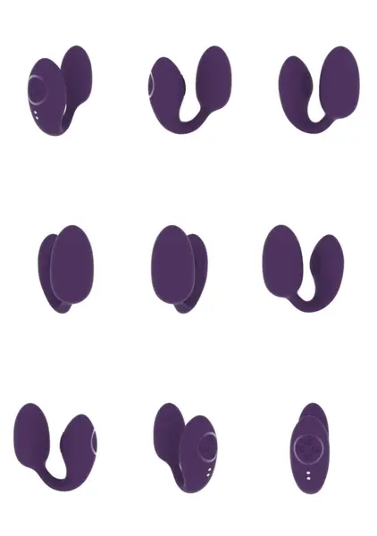 Aika Pulse Wave Dual Motor Wireless Love Egg Purple - Adjustable Intensity