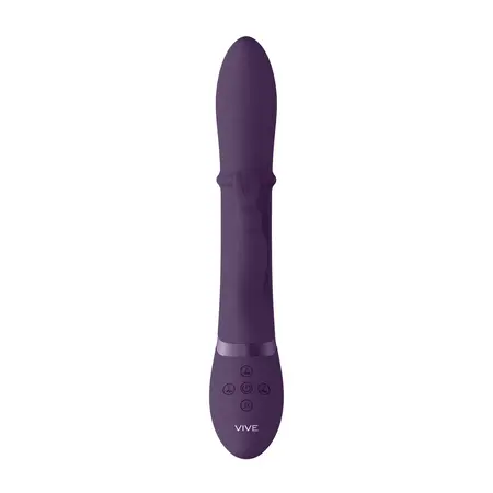 VIVE Halo Intimni Prsten Rabbit Vibrator, Ljubičasti, Punjiv, Vodootporan