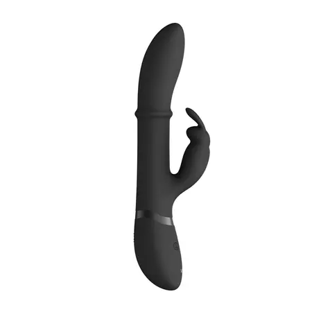 VIVE Halo Prsten Rabbit Uređaj za Dualnu Stimulaciju Crni Silikon IPX7