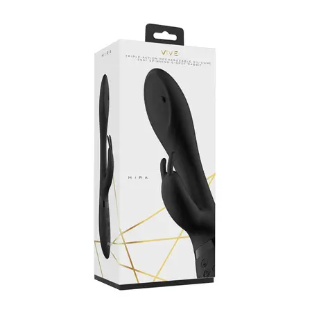 Mira Spinning Black - Advanced Silicone Intimate System with Triple Motor