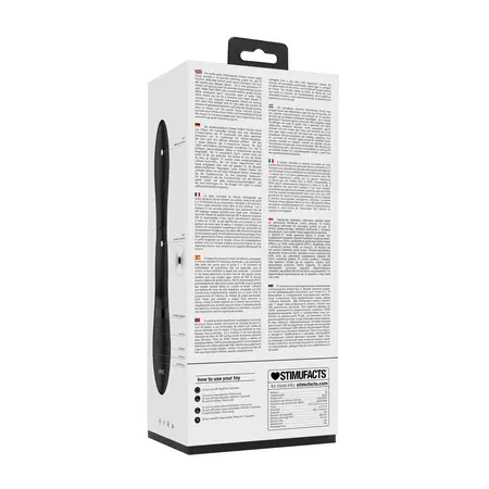 Rocks-Off Kyra Pulse Dvostrani Štapić Vibrator Crni Silikon IPX7