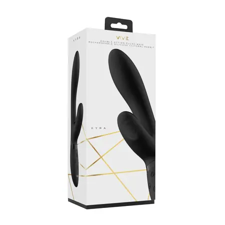 Rocks-Off Kyra Pulse Dvostrani Štapić Vibrator Crni Silikon IPX7