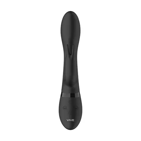 Zosia Dvostrani Štapić Vibrator Crni - Silikon, Magnetni USB, 10 Režima