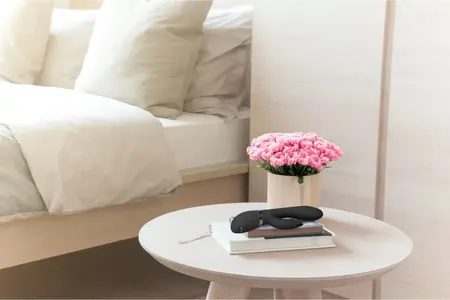 Zosia Dvostrani Štapić Vibrator Crni - Silikon, Magnetni USB, 10 Režima