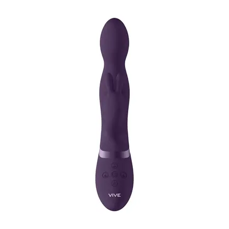Niva Rotirajući Višemotorni Intimni Sistem Ljubičasti Silikon USB IPX7