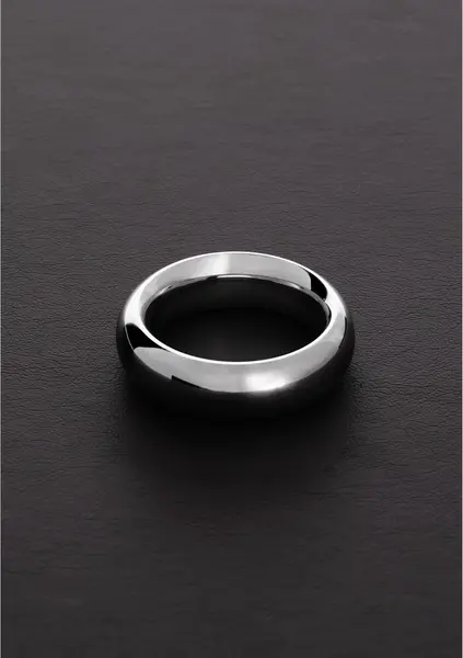 Ouch! Donut čelični prsten model 40 mm - Izdržljivi nerđajući čelik, srebrna