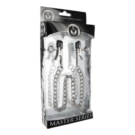 Oxballs Ox Bull Nose Adjustable Chain Clamps Silver 16in Steel-Vinyl