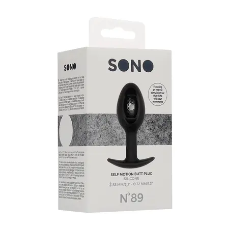 SONO No.89 silikonski čep sa kinetičkom kuglom, 8.3 cm, crna