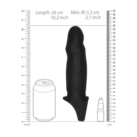 Satisfyer No.17 Produžni rukav sa trakom za testise, 35mm, crni