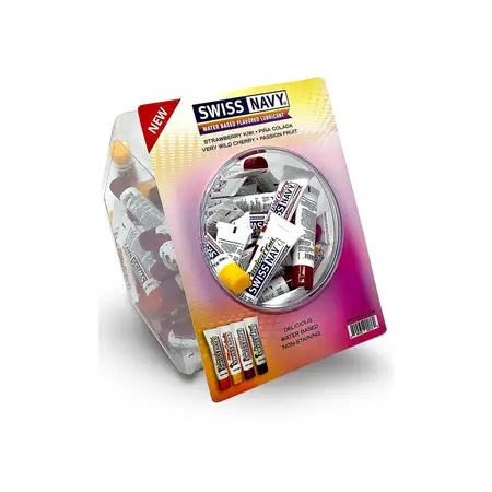 Swiss Navy Lubricant Assortment 50pcs - Fruit Aroma Travel Sachets