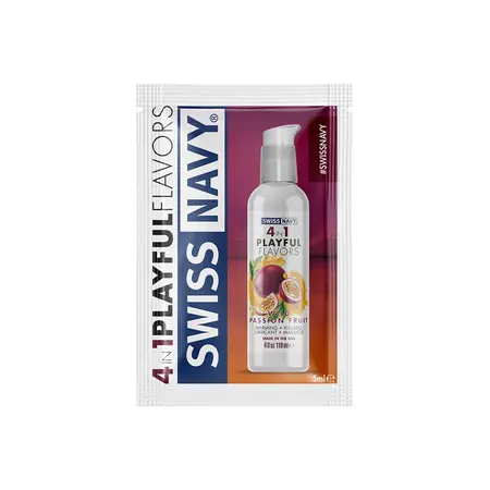 Swiss Navy 4-in-1 Lubricant Wild Passion Fruit 5ml Paraben-Free