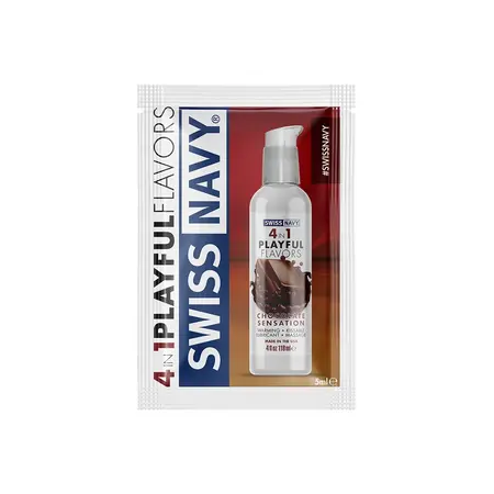 Swiss Navy Chocolate Sensation 4-in-1 Lubricant 5ml Paraben-Free