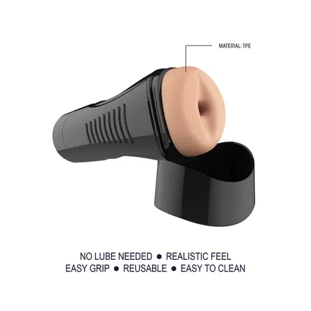 S.L.T. Easy Grip XL Analni Model Sistem Samopodmazivanja, Transparentno Crna