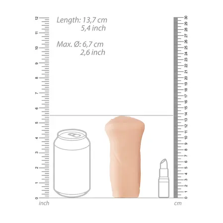 Shots S.L.T. Onacup Self-Lubrication Intimate Machine, Natural Look