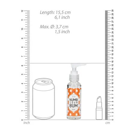S-Line Numb Your Bum Intimate Anal Lubricant 100ml Gentle Formula