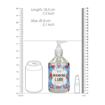 S-Line Wanking Lube Lubrikant na Vodenoj Bazi 500ml, Velika Boca