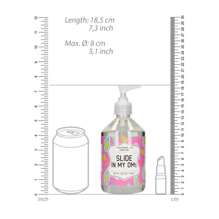S-Line Slide In My DMs Water-Based Lubricant 500ml - Neutral Formula