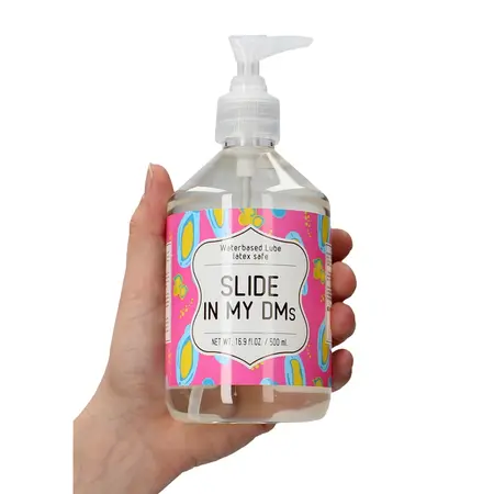 S-Line Slide In My DMs Water-Based Lubricant 500ml - Neutral Formula