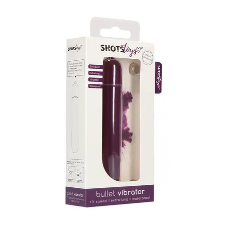 EasyToys Bullet Vibrator Extra Long 10 Modes Waterproof Black
