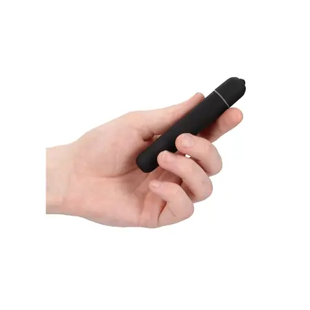 Shots VibraX Extra Long Bullet Vibrator 10-Mode Waterproof Silver