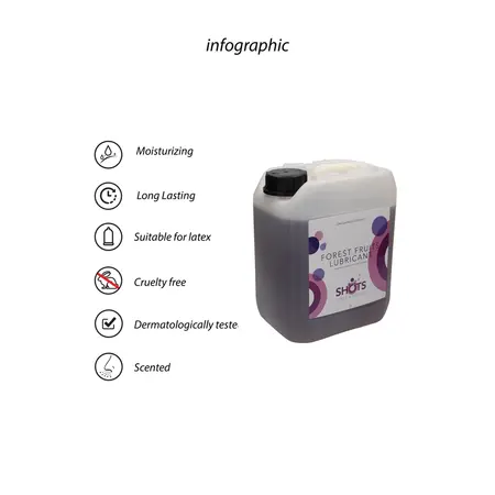 Cobeco Lubricant Forest Fruits Water-Based Gel 5L - Dermatologically Tested