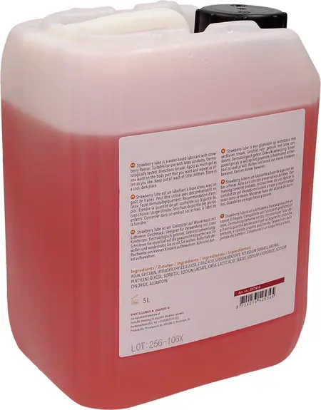 Cobeco Lubricant Strawberry 5L - Water-Based Gel with Strawberry Aroma