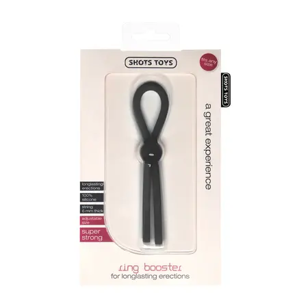 Shots Ring Booster Podesivi Silikonski Comfort Crni Univerzalno Pristajanje