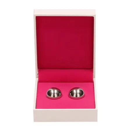 Shots Toys Geisha Ben Wa loptice - set za Kegel vežbe sa tegovima 28g roze