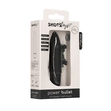 Shots Mini Power Bullet Vibrating Device 10 Modes Waterproof Pink
