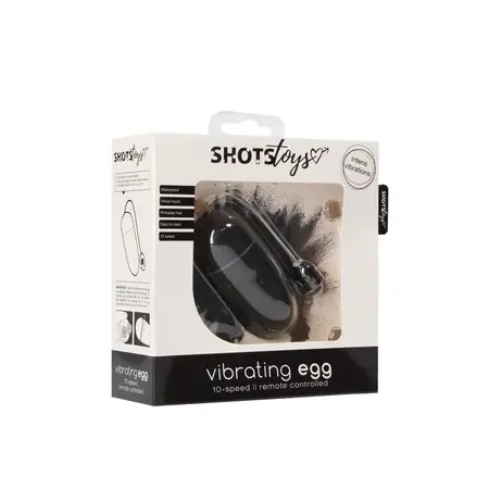 Sinner Gear vibrirajuće jaje 10 brzina crno - intimni uređaj sa somot dodirom