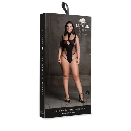 Casmir Cyllene XLVIII plus size bodi sa dolčevicom crni