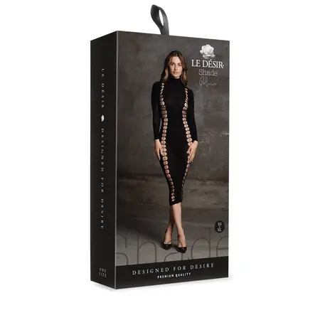 Obsessive Carme XI Haljina sa Visokim Okovratnikom Crna – One Size, S-XL Kroj