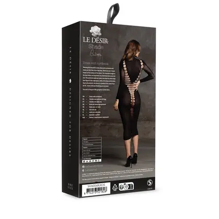 Obsessive Carme XI Haljina sa Visokim Okovratnikom Crna – One Size, S-XL Kroj