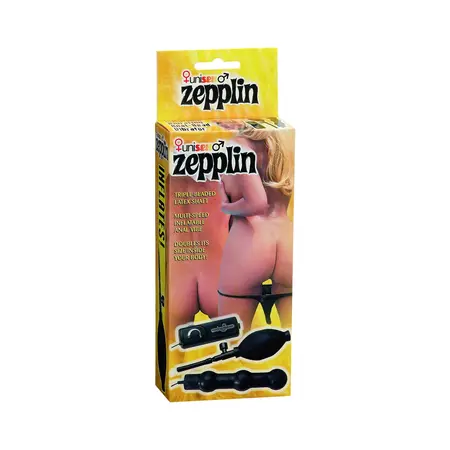 Zeppelin Inflatable Anal Wand with Triple Bead and Vibration Function