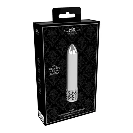 Glitz Mini Metallic Rechargeable Intimate Massager by Shots - Compact Power