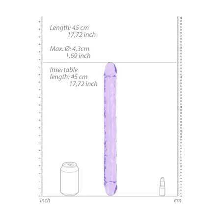 REALROCK Crystal Clear Dupli Model 45 cm - Providni Intimni Sistem