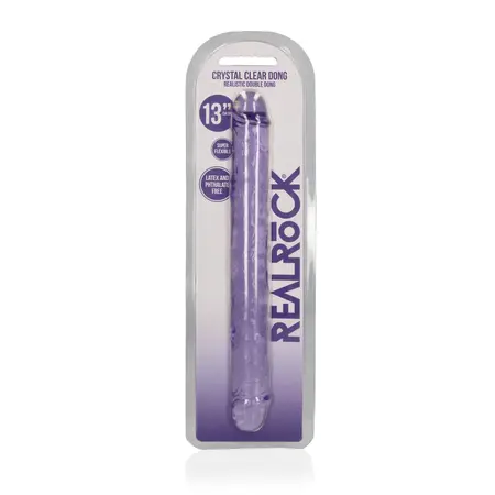 RealRock Crystal Clear Dvostrani Model 34cm - Bez Ftalata, Providni