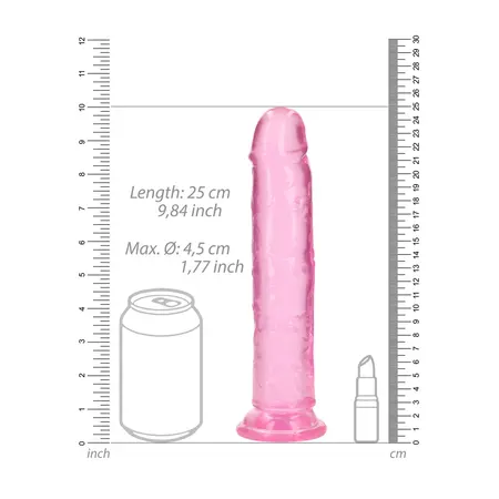 REALROCK Crystal Clear Model 023 Transparentna Intimna Mašina 25cm