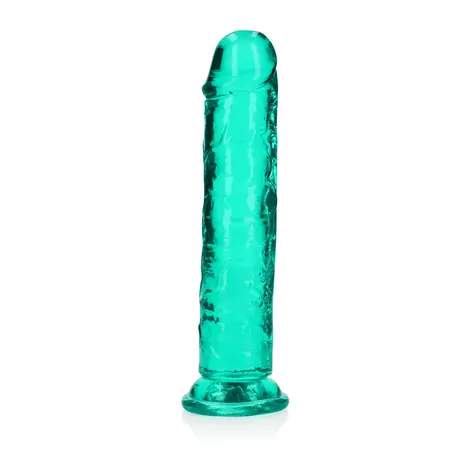 REALROCK Crystal Clear 8-inčni Intimni Model sa Usisnom Čašicom Transparentan