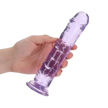 RealRock Crystal Clear Intimni Model 8.7'' sa Usisnom Čašicom Transparentan