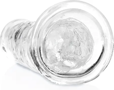 RealRock Crystal Clear 7'' Intimate Model with Suction Base, Transparent