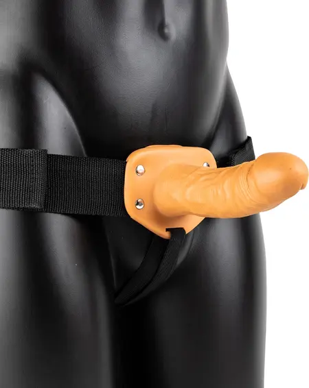 RealRock Vibrating Hollow Strap-On 15.5 cm - Podesivi Intimni Sistem