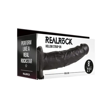 RealRock Šuplji Strap-On Model 8 - Podesivi Pojas, 20.5 cm, Bež
