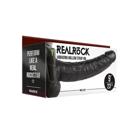 RealRock Vibrantni Šuplji Strap-On sa Podesivim Pojasom 23 cm