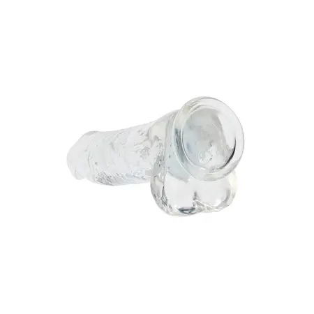 REALROCK Crystal Clear 28 cm Intimna Mašina sa Bazom i Testisima