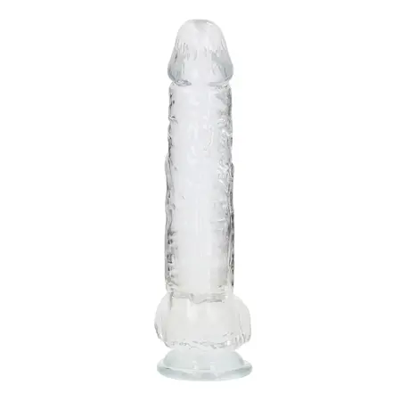 REALROCK Crystal Clear 28 cm Intimna Mašina sa Bazom i Testisima