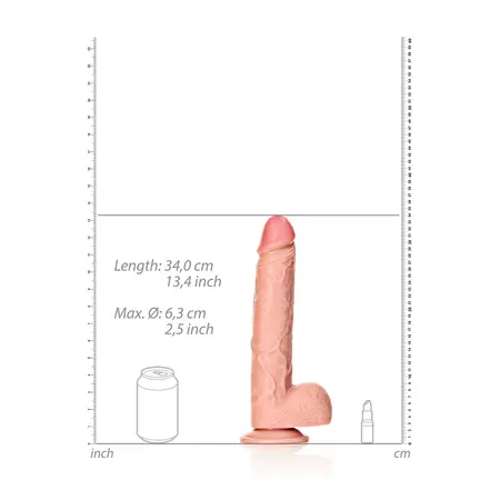 RealRock Model 12 Intimni Sistem sa Vakuum Bazom 30.5 cm Bež