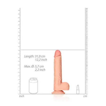RealRock Intimate System 11''/28cm with Suction Cup, Anatomical Design